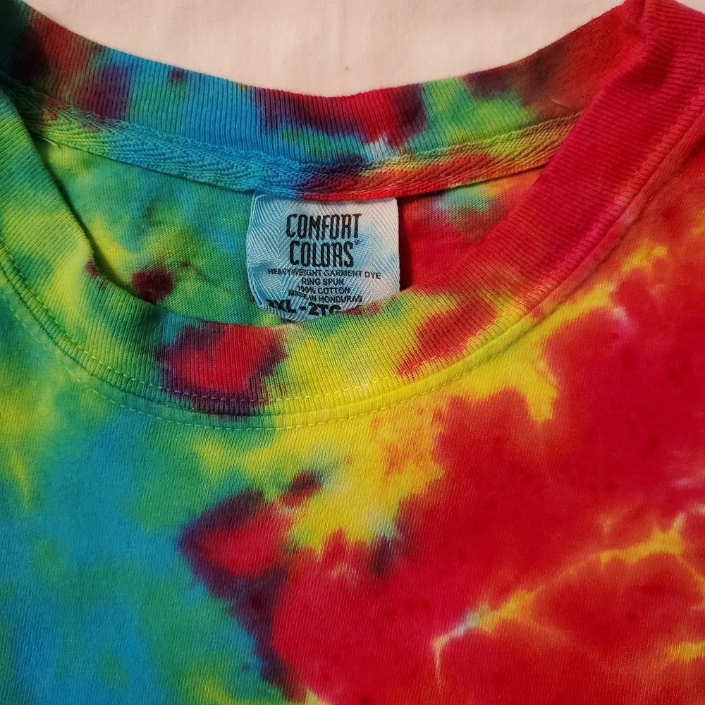Comfort colors Tie Dye boho style T-shirt 100% cotton Size 2X. - Picture 9 of 10